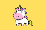 Cute Unicorn Cartoon Vector Icons, an Animal Illustration by Artstorystudio (Thumbnail 5 of 5)