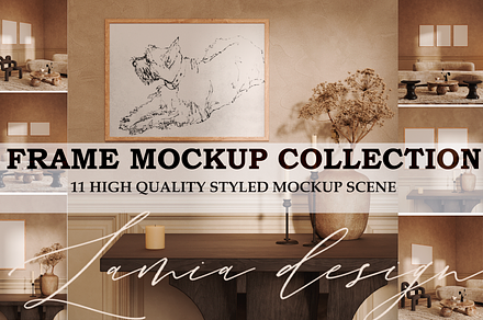 Elegant Interior & Frame MockUp, a Household Mockup by LAMIA DESIGN