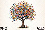 Flower Tree with Birds Butterflies, an Illustration by DreamCafeArt (Thumbnail 1 of 7)
