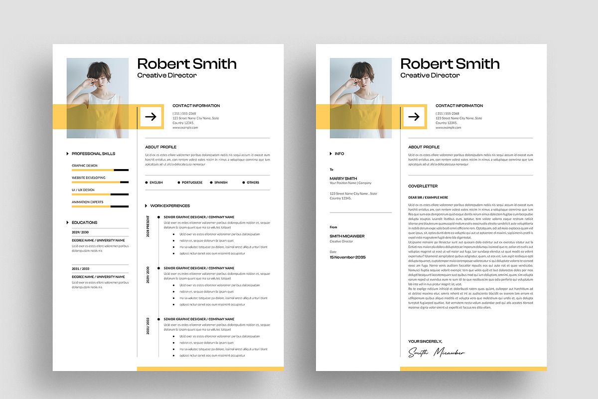Resume / CV Template, a Resume Template by NorthPeak (Photo 2 of 5)