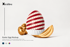 Easter Egg Mockup, an Advertising Mockup by Xtrahive