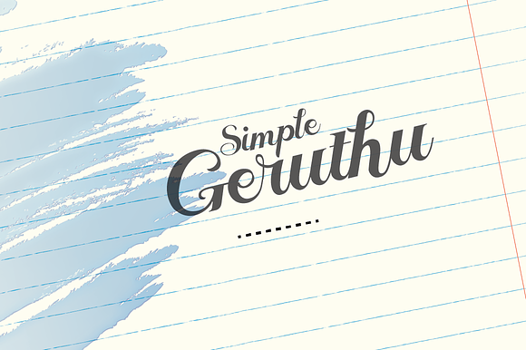 Geruthu Font preview 7