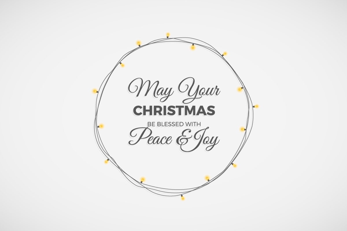 Christmas illustration with garland, an Illustration by Optimistic shop