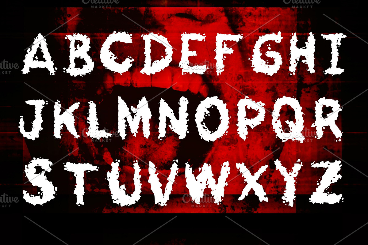 The Screamer Font, SVG font, a Font by Tattoo Worker Studio (Photo 3 of 4)