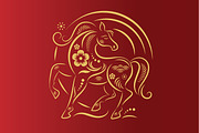 Card Set Chinese New Year, an Animal Illustration by lenlis (Thumbnail 8 of 8)