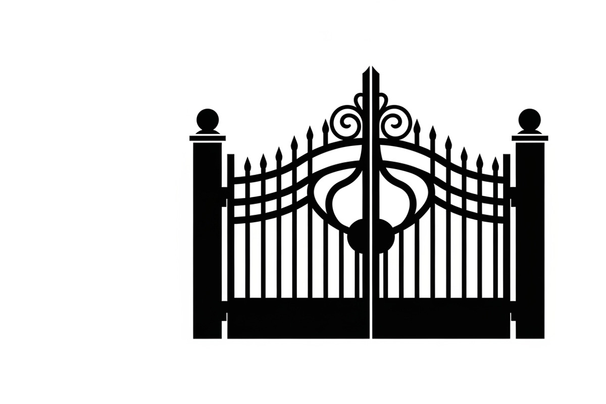Ornate Iron Gate SVG Bundle, an Illustration by Designs_River (Photo 3 of 31)