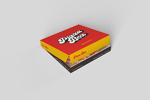 Pizza Box PSD Mockup