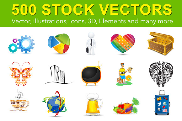 500 Stock Vectors