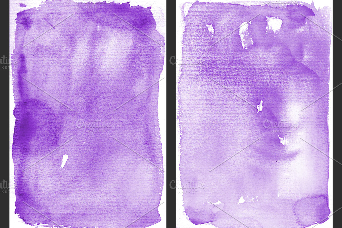 Purple Ombre Watercolor Backgrounds, a Texture Graphic by M. by mprintly (Photo 6 of 6)