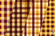 Yellow & Burgundy Plaid Patterns, a Pattern Graphic by Creative Store (Thumbnail 2 of 5)