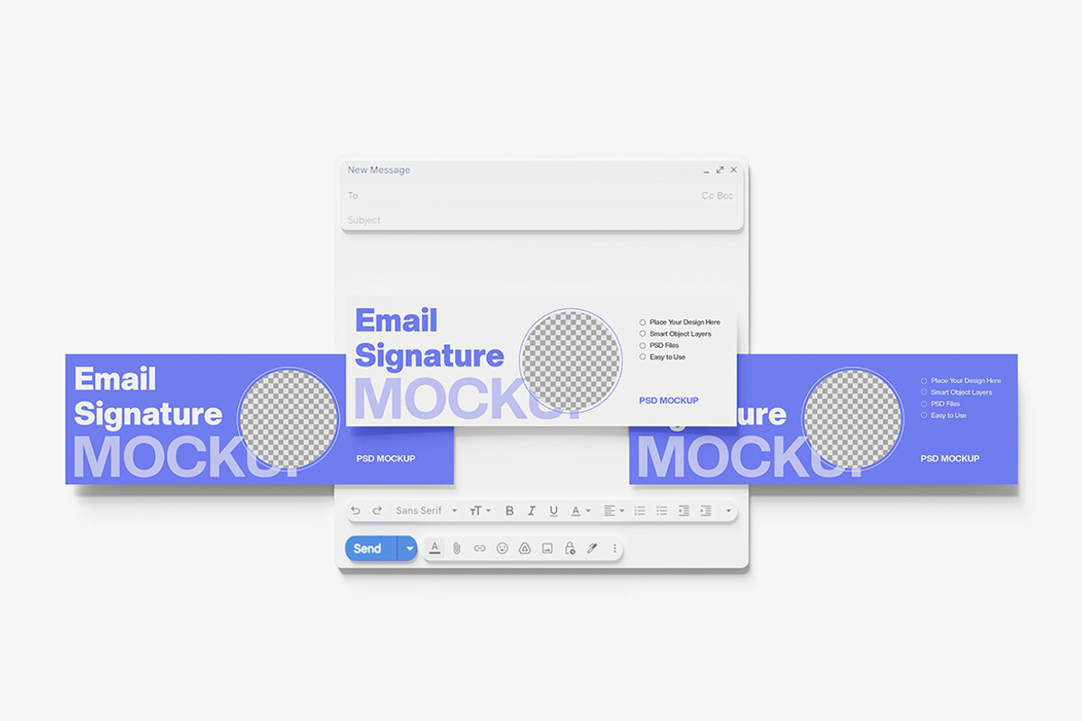 Email Signature Mockup, a Product Mockup by MrLetters (Photo 4 of 5)