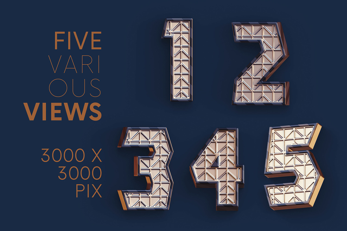 Futuristic Structure - 3D Lettering, a Graphic by MIIM (Photo 3 of 7)