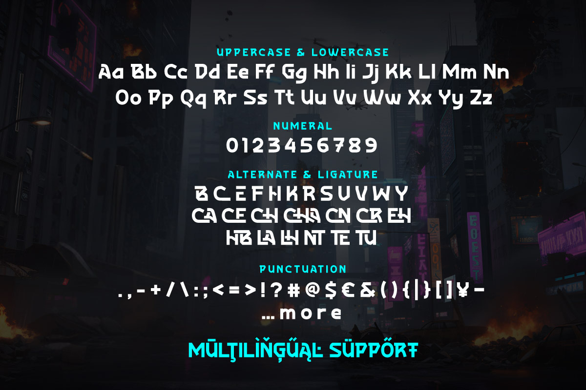 Viently Flustin - Gaming Technology, a Sans Serif Font by trabaskriya (Photo 10 of 10)