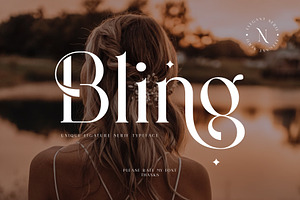 Bling Unique Serif Typeface