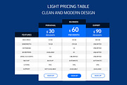 Light Pricing Table, a Templates & Theme by Youme Techworld (Thumbnail 1 of 3)