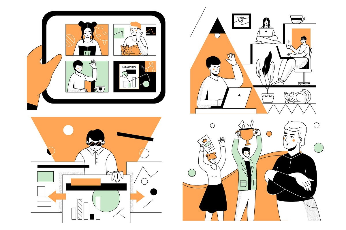 Line Character - Illustrations, a Templates & Theme by Boyko Pictures (Photo 10 of 13)