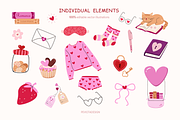 Valentines Day vector illustrations, a Seasonal Illustration by Peviotadesign (Thumbnail 2 of 14)