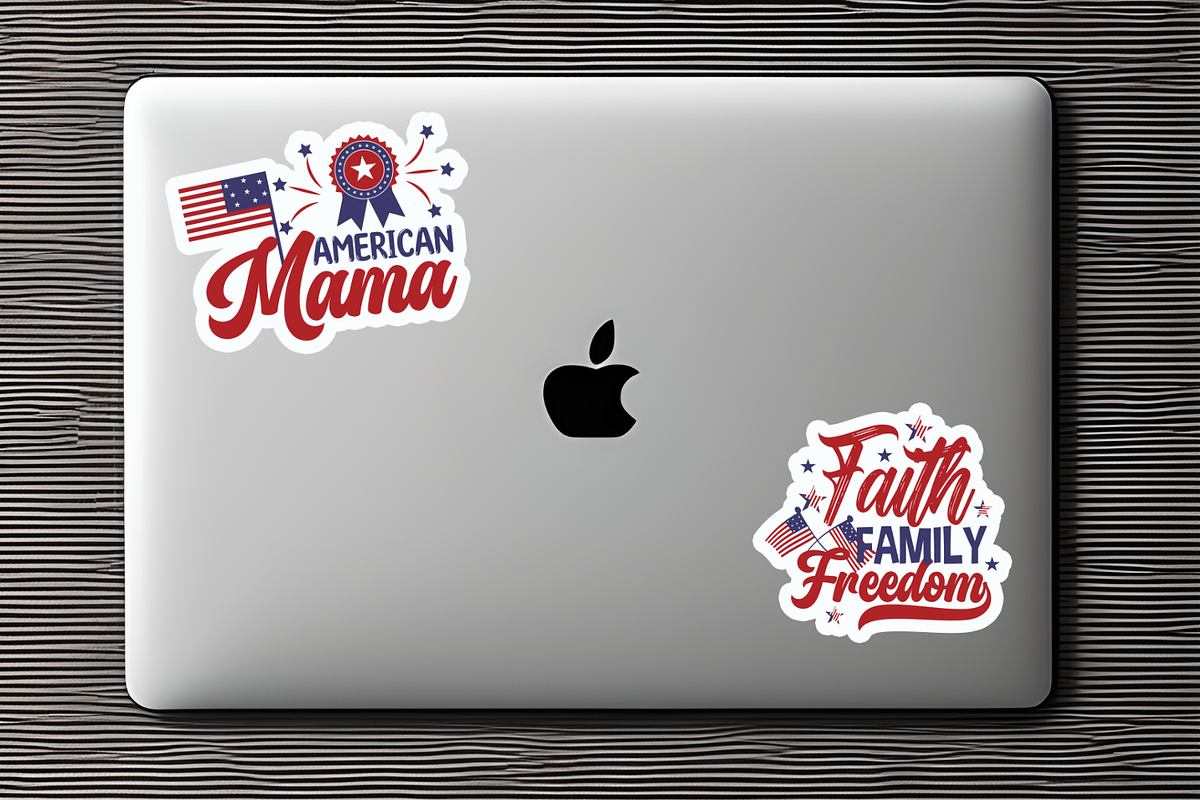 Farmhouse 4th of July Sticker Bundle, a Pattern Graphic by Design's Dark (Photo 8 of 10)