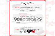 Bow Doodles - Dingbats Font, a Symbol Font by WADLEN (Thumbnail 4 of 7)