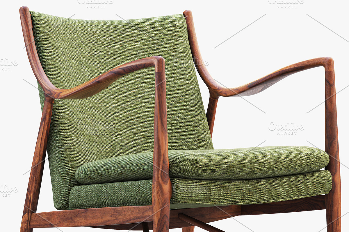 FJ 45 easy chair model 45 3d model, a Furniture 3D Model by 3dmitruk (Photo 1 of 8)