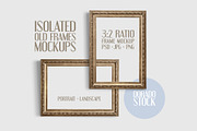 Isolated Old frame Mockups, a Product Mockup by Dorado Stock (Thumbnail 1 of 7)
