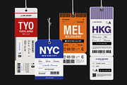Luggage Tag Elements, an Object Illustration by DesignerCandies (Thumbnail 2 of 4)