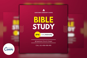 Bible Study Canva Design Template