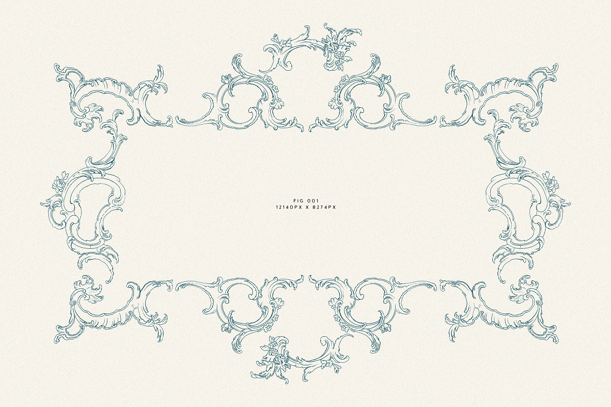 Vintage Baroque Borders PNG and SVG, a Graphic by Century Library (Photo 5 of 9)