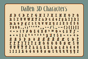 Dallen 3D, a Serif Font by Craft Supply Co. (Thumbnail 8 of 8)