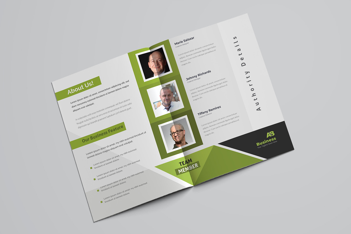 Green Corporate Bifold Brochure, a Brochure Template by ZAAS (Photo 7 of 8)