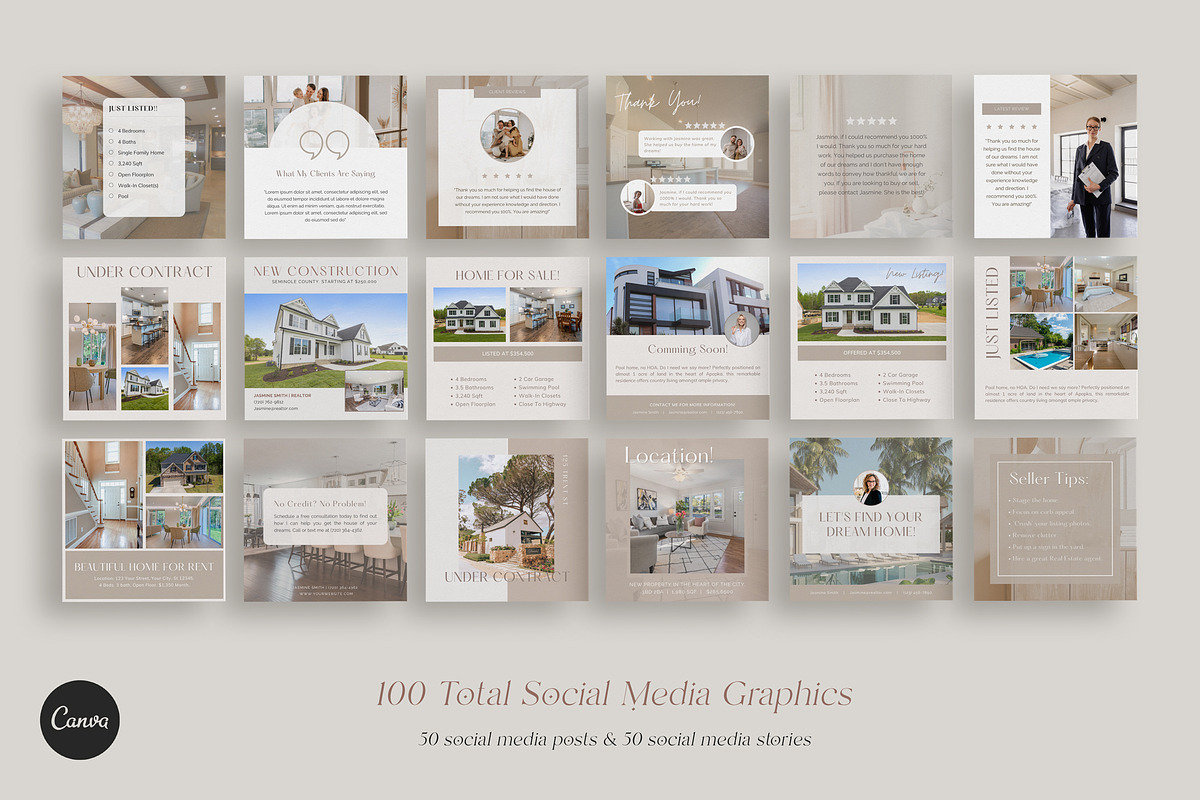 Real Estate Marketing Bundle, a Social Media Template by Gebers Marketing & Design (Photo 4 of 12)