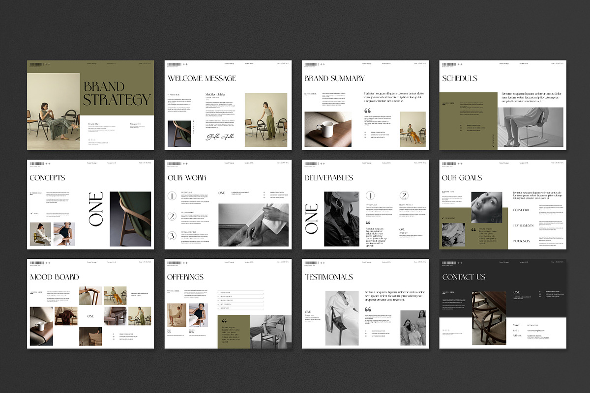 Brand Strategy Template, a Brochure Template by UpSolution (Photo 8 of 8)