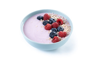 Healthy smoothie bowl with berries, a Food & Drink Photo by etorres69