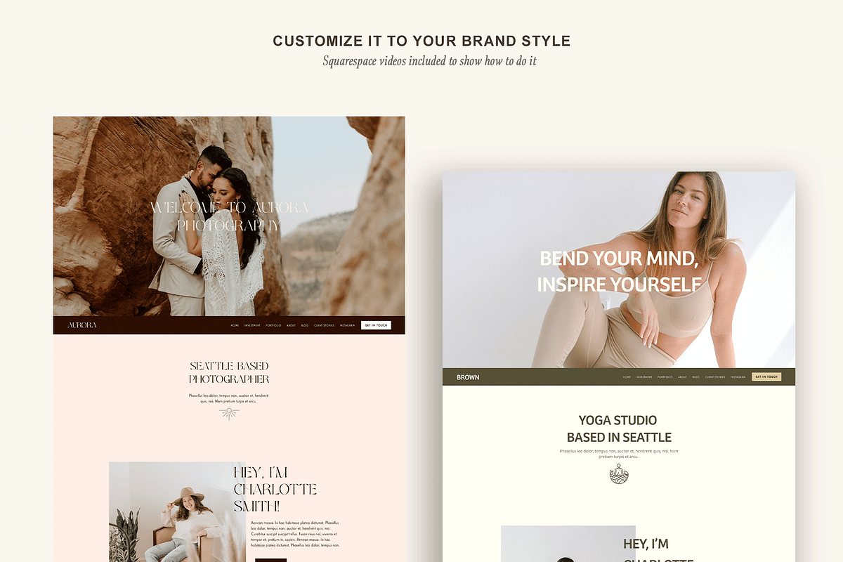 Photographer Squarespace 71 Template, a Websites & App Template by Kseniia_Design (Photo 6 of 9)