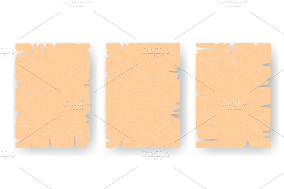 Set of old paper sheets, a Texture Illustration by Tati_Kli