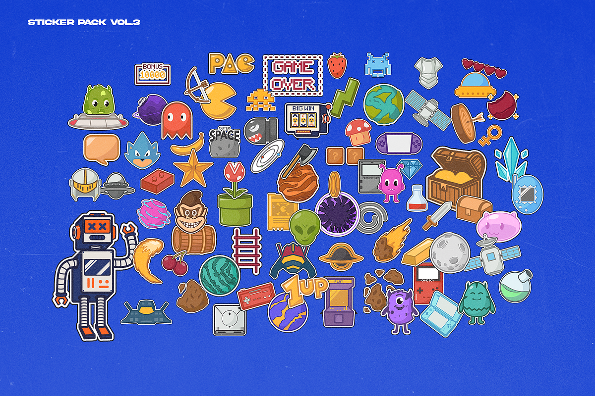 Sticker Pack Bundle, an Object Graphic by Sixtysix Labs (Photo 5 of 14)