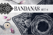 Bandanas Silk Scarf Set 6, a Pattern Graphic by ilonitta (Thumbnail 1 of 5)
