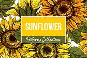 Sunflower Patterns Collection, a Pattern Graphic by ilonitta (Thumbnail 1 of 16)