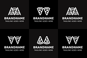 Letter M W Pizza Logo Set, a Branding & Logo Template by Pray Art Design Studio (Thumbnail 2 of 2)