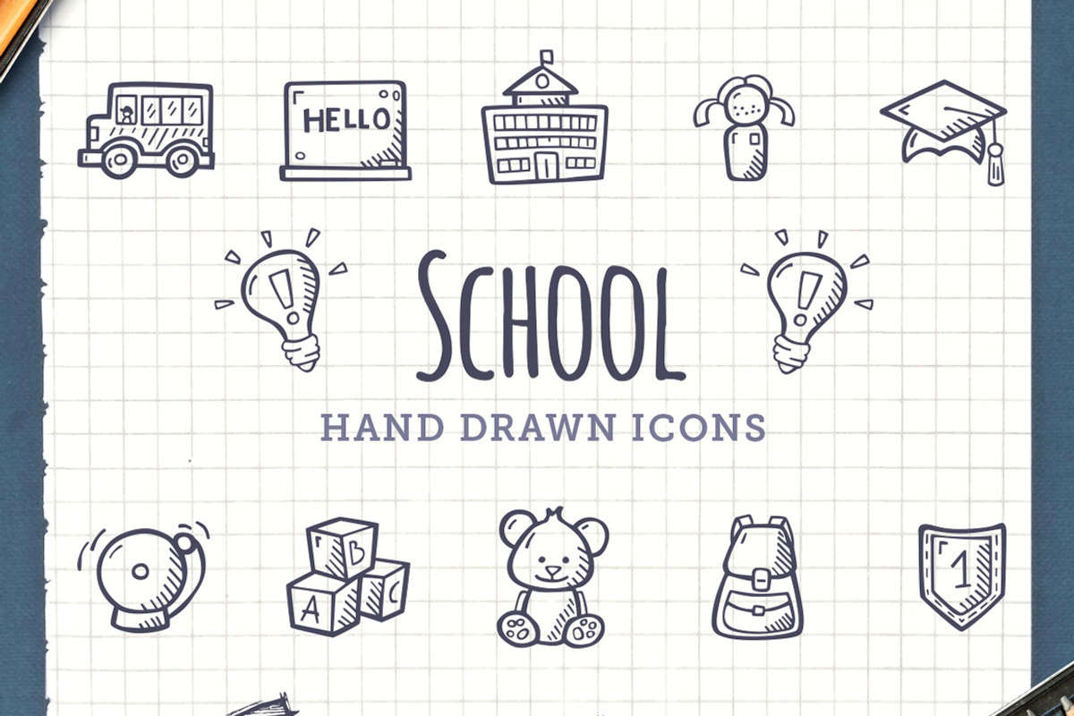 Education Bundle Hand Drawn Icons, an Outline Icon by Good Stuff No Nonsense (Photo 5 of 6)