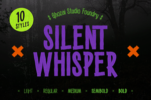 Silent Whisper - Variable Font