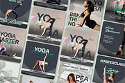 Yoga // Wellness Social Media Kit, a Design Template by SecondBrain Store (Thumbnail 1 of 9)