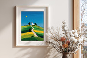 Colorful Countryside Illustration, a Decorative Illustration by Housui Patterns (Thumbnail 4 of 12)