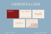 Minimalist Christmas Cards Templates, a Card Template by Orca Design (Thumbnail 3 of 5)