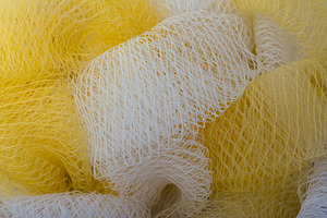 Yellow and White Mesh Texture, a Background Photo by Ales Munt