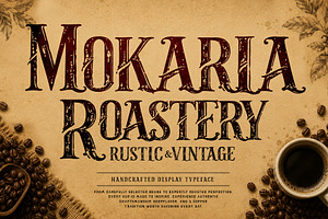 Mokaria Roastery - Vintage Rustic, a Serif Font by HypeWorksCo