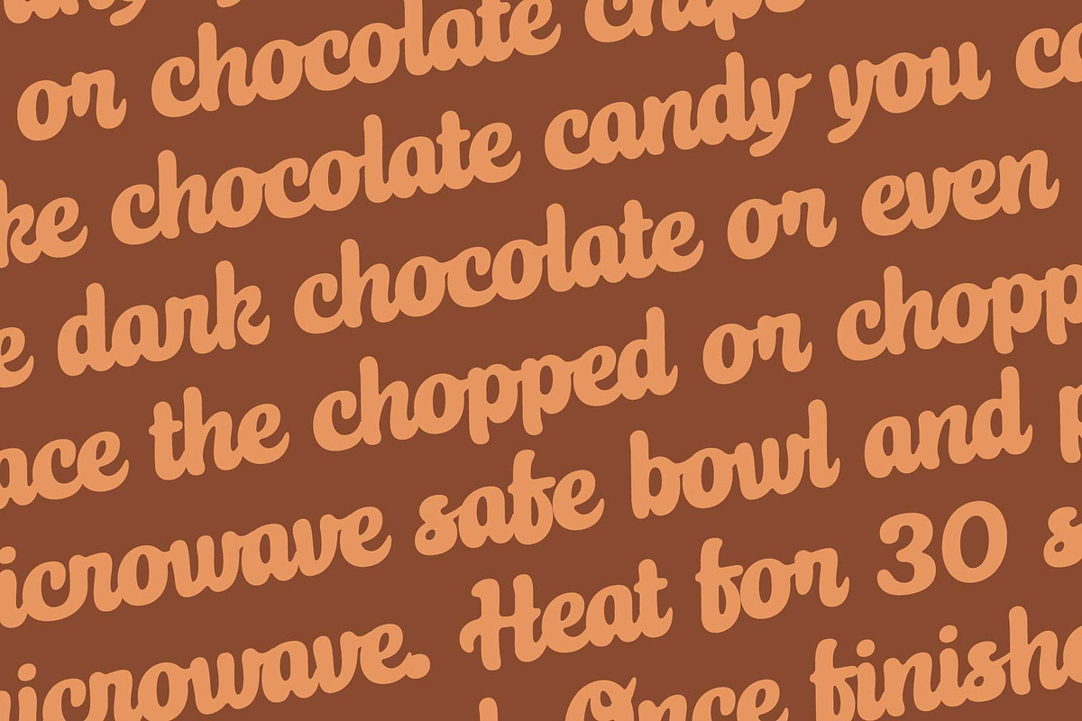 Choco Taste; Luscious Script Font, a Script Font by Eko Bimantara (Photo 6 of 8)