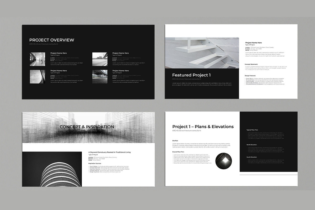 Architecture Portfolio Presentation, a Presentation Template by MightyDesign (Photo 3 of 8)