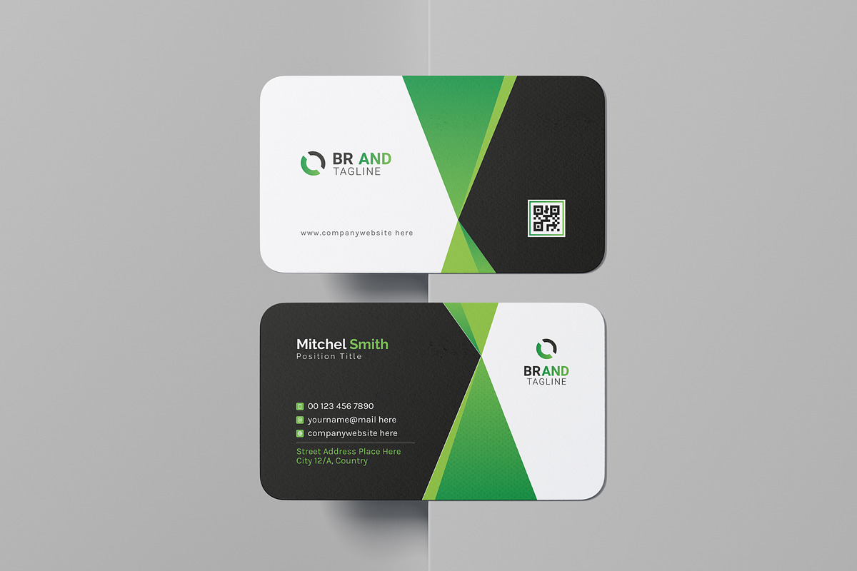 Modern Minimalist Business Card, a Business Card Template by VectStock (Photo 2 of 4)