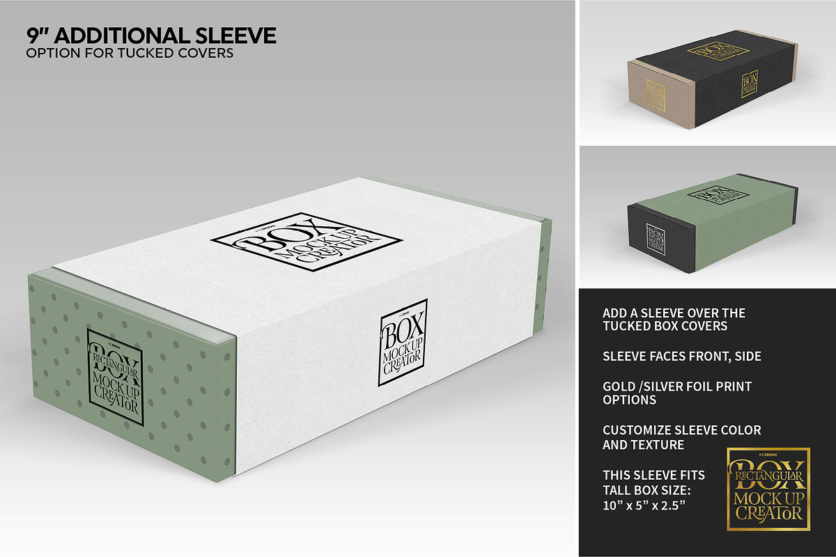 Rectangular Box Mock Up Creator, a Packaging Mockup by INCDesign (Photo 16 of 44)